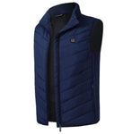 Warm Men Women Winter USB Infrared Heating Vest Flexible Electric Thermal Waistcoat Fish Hiking Euro Size S-4XL Outdoor Jackets