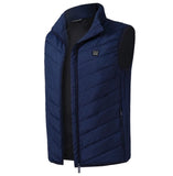 Warm Men Women Winter USB Infrared Heating Vest Flexible Electric Thermal Waistcoat Fish Hiking Euro Size S-4XL Outdoor Jackets