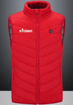 Warm Men Women Winter USB Infrared Heating Vest Flexible Electric Thermal Waistcoat Fish Hiking Euro Size S-4XL Outdoor Jackets
