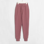 Wixra Women Casual Velvet Pants Winter Lady's Thick Wool Pants Women's Clothing Lace-up Long Trousers