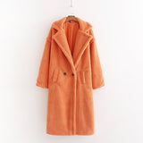 Autumn Winter Women Beige Teddy Coat Stylish Female Thick Warm Cashmere Jacket Casual Girls Streetwear