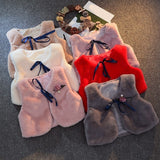 LILIGIRL 4.29$ of Girls Fur Vest Jackets 2020 New Baby Kids Autumn Rabbit Hair Vests Waistcoat for Children Clothes Outerwear