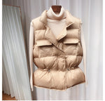 2020 New Ultra Light Down Vest Women Short Vest Windproof Lightweight Warm Waistcoat Female White Duck Down Down Coat Sleeveless