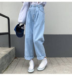 Jeans Femme Pantalones 2020 Korean Loose High Waist Wide Leg Baggy Jeans Women Pants Black Fashion Casual Harajuku Woman Pants