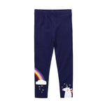Girls Leggings 100% Cotton Boy's Trousers Fille Kids Pants Girls Pants Skinny Print Cartoon Pattern Children Leggings Trousers