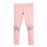 Girls Leggings 100% Cotton Boy's Trousers Fille Kids Pants Girls Pants Skinny Print Cartoon Pattern Children Leggings Trousers