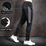 New Sport Pants Men Running Pants With Zipper Pockets Training and Joggings Men Pants Soccer Pants Fitness Pants For Men
