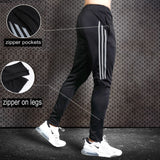 New Sport Pants Men Running Pants With Zipper Pockets Training and Joggings Men Pants Soccer Pants Fitness Pants For Men